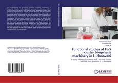 Capa do livro de Functional studies of Fe-S cluster biogenesis machinery in L. donovani 