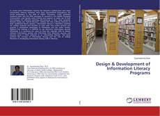 Couverture de Design & Development of Information Literacy Programs