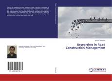 Capa do livro de Researches in Road Construction Management 