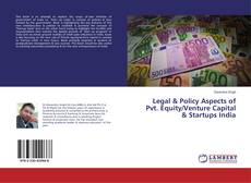 Buchcover von Legal & Policy Aspects of Pvt. Equity/Venture Capital & Startups India