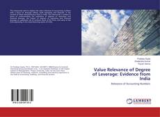 Capa do livro de Value Relevance of Degree of Leverage: Evidence from India 