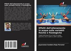Buchcover von Effetti dell'allenamento in acqua sulle variabili fisiche e fisiologiche