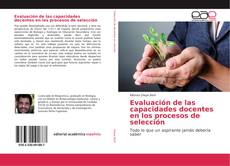 Evaluación de las capacidades docentes en los procesos de selección kitap kapağı