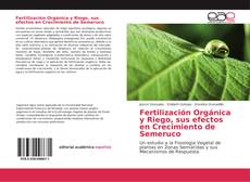 Fertilización Orgánica y Riego, sus efectos en Crecimiento de Semeruco的封面