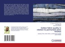 Buchcover von Cotton fabric quality in relation to permanent press finishes