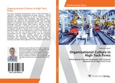 Copertina di Organizational Culture in High Tech Firms