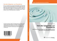 Copertina di Von der Subprime- zur Finanzkrise