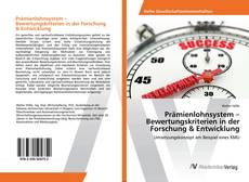 Copertina di Prämienlohnsystem – Bewertungskriterien in der Forschung & Entwicklung