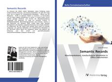 Portada del libro de Semantic Records