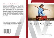 Copertina di Interesse im Physikunterricht