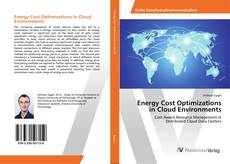 Copertina di Energy Cost Optimizations in Cloud Environments