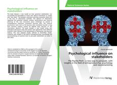 Bookcover of Psychological influence on stakeholders
