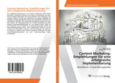 Copertina di Content Marketing: Empfehlungen für eine erfolgreiche Implementierung