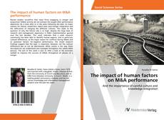 Copertina di The impact of human factors on M&A performance