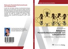 Portada del libro de Relevante Persönlichkeitsmerkmale von Lehrpersonen