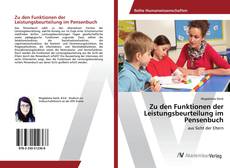 Copertina di Zu den Funktionen der Leistungsbeurteilung im Pensenbuch