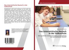 Portada del libro de Das österreichische Deutsch in der Volksschule