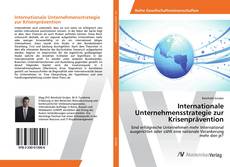 Copertina di Internationale Unternehmensstrategie zur Krisenprävention