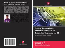 Couverture de Projeto do modelo de aeronave Boeing 787-9 Dreamliner impresso em 3D