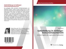 Copertina di Gehörbildung im Anfänger-Instrumentalunterricht