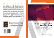 Copertina di Talent Management as Boundary Work