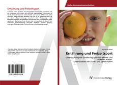 Copertina di Ernährung und Freizeitsport