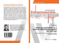 Copertina di Start-up accelerators as a form of institutional support for start-ups