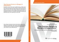 Bookcover of "Key Success Factors in Mergers & Acquisitions"