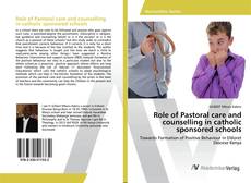 Copertina di Role of Pastoral care and counselling in catholic sponsored schools