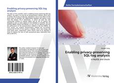 Copertina di Enabling privacy-preserving SQL-log analysis