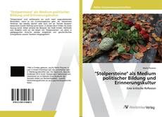 Copertina di "Stolpersteine" als Medium politischer Bildung und Erinnerungskultur