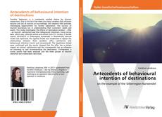 Copertina di Antecedents of behavioural intention of destinations