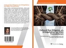 Copertina di Cultural Due Diligence als Erfolgsfaktor bei M&A Transaktionen