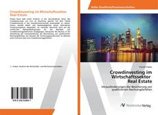 Crowdinvesting im Wirtschaftssektor Real Estate的封面