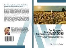 Copertina di Der Bildung der landwirtschaftlichen Produktionsgenossenschaften