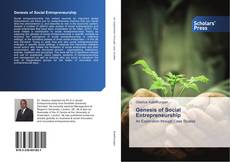 Bookcover of Genesis of Social Entrepreneurship