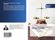 Capa do livro de The concept of legal action in Albanian Legislation 