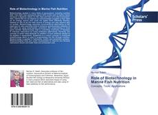 Capa do livro de Role of Biotechnology in Marine Fish Nutrition 