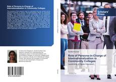 Portada del libro de Role of Persons-in-Charge of Internationalization in Community Colleges