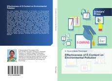 Capa do livro de Effectiveness of E-Content on Environmental Pollution 