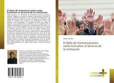 Buchcover von El Dpto de Comunicaciones como Consultor al Servicio de la Institución