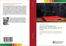Buchcover von Erros no Processo de Resolução de Equações do 1º Grau