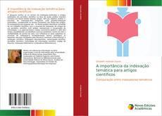 Bookcover of A importância da indexação temática para artigos científicos