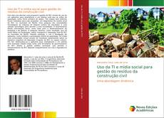 Capa do livro de Uso da TI e mídia social para gestão do resíduo da construção civil 