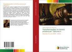 Capa do livro de Transformações no direito processual - Volume II 