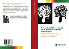 Buchcover von Conhecimento ecológico local em comunidades Quilombolas