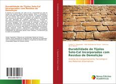 Capa do livro de Durabilidade de Tijolos Solo-Cal Incorporados com Resíduo de Demolição 