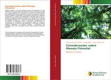 Buchcover von Considerações sobre Manejo Florestal