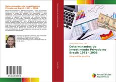 Determinantes do Investimento Privado no Brasil: 1971 - 2008 kitap kapağı