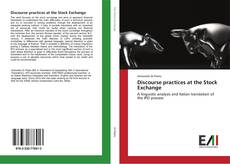 Discourse practices at the Stock Exchange kitap kapağı